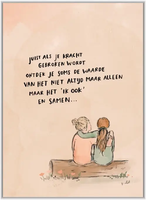 Juist als je kracht gebroken wordt