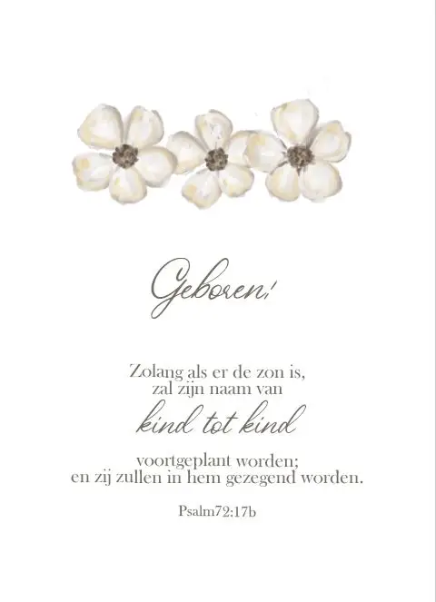 Wonderlijk zijn Uw werken (zoon)