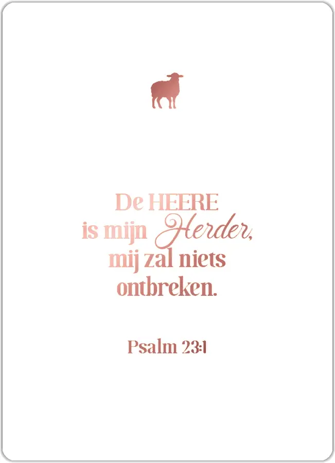 De HEERE is mijn Herder