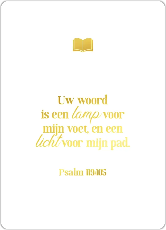 Uw woord is een lamp voor mijn voet
