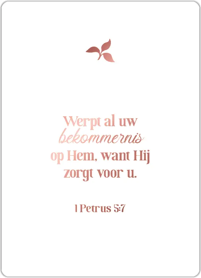 Werpt al uw bekommernis op Hem