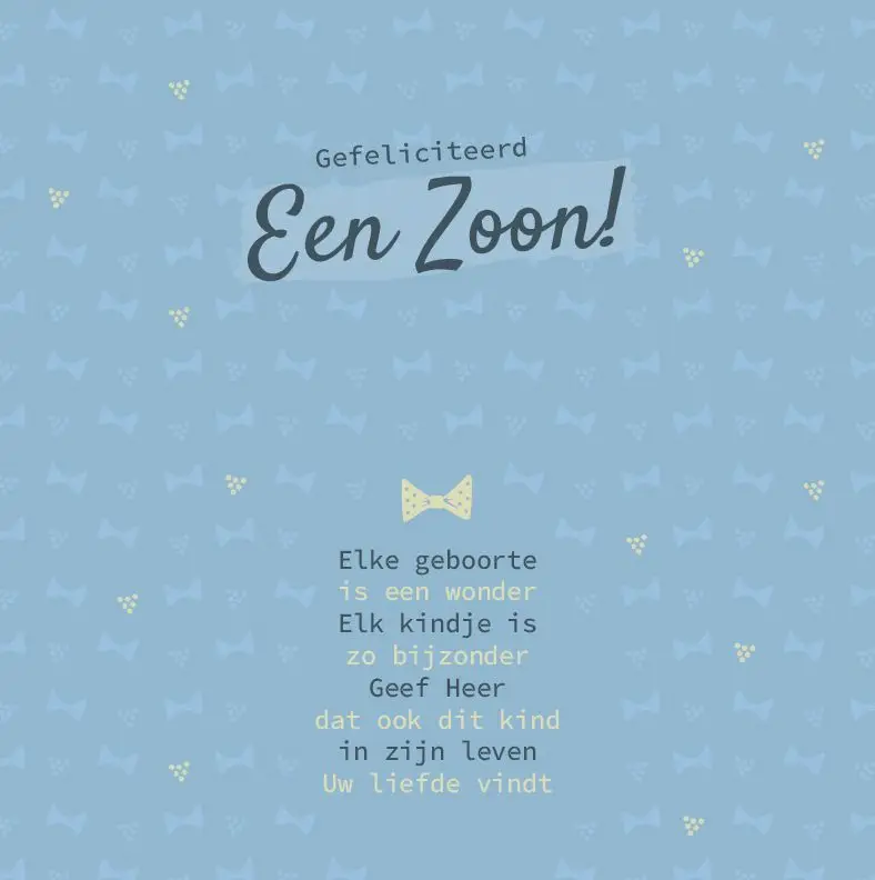 Geboorte zoon