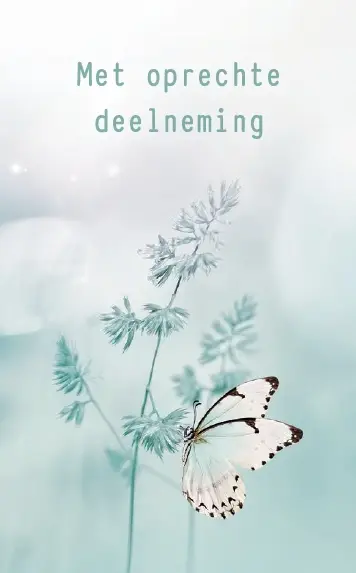 Map Rouw 4 kaarten met enveloppe