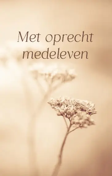 Map Rouw 4 kaarten met enveloppe