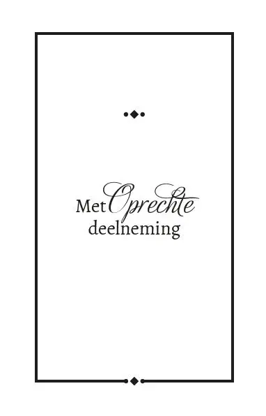 Map Rouw Wenskaart 4 dubbele kaart met e