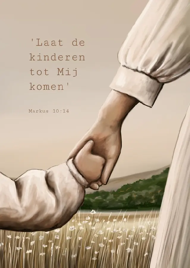 Poster A5 Laat de kinderen