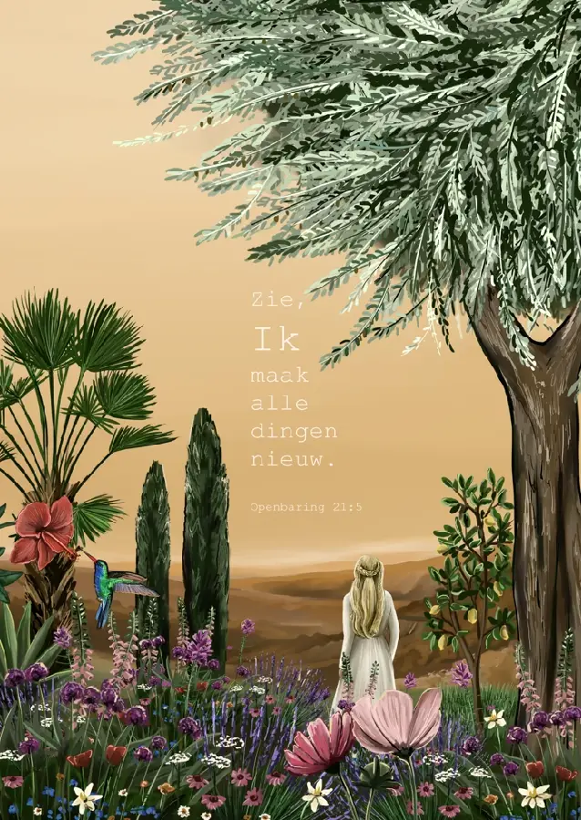 Kaartje A7 Zie, Ik maak alle dingen..