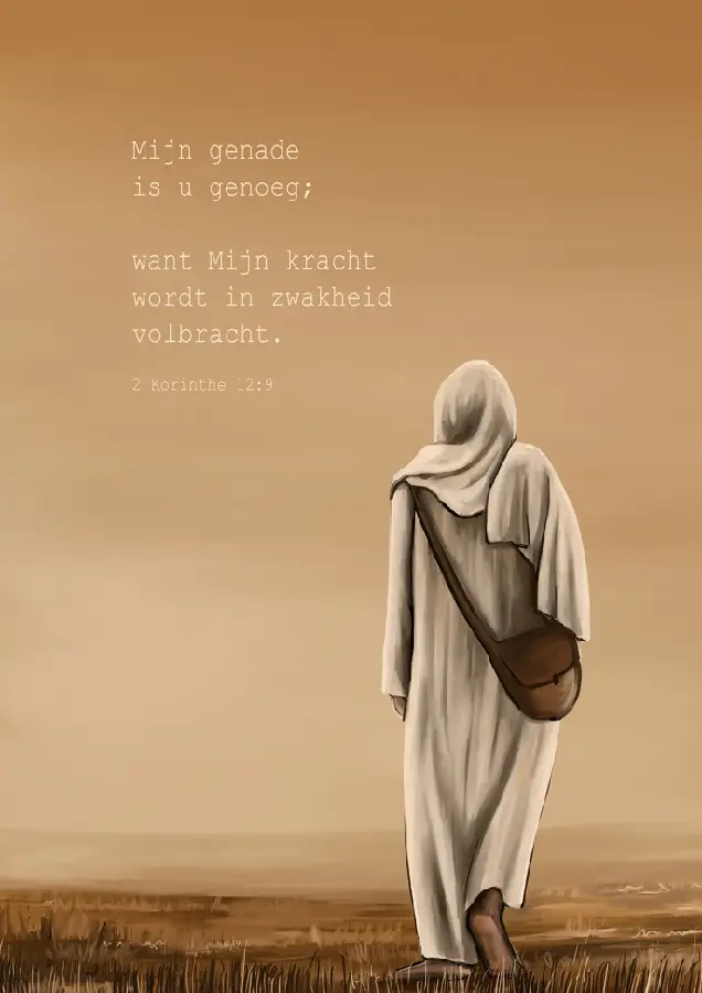 Kaartje A7 Mijn genade is u genoeg