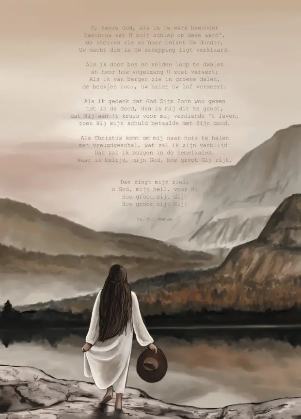 Poster A4 Hoe groot zijt Gij