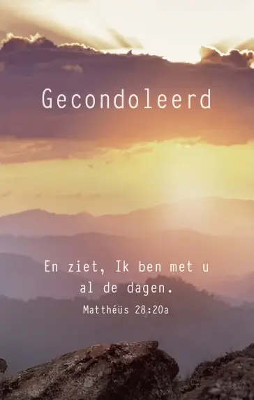 Map Rouw 4 kaarten met enveloppe