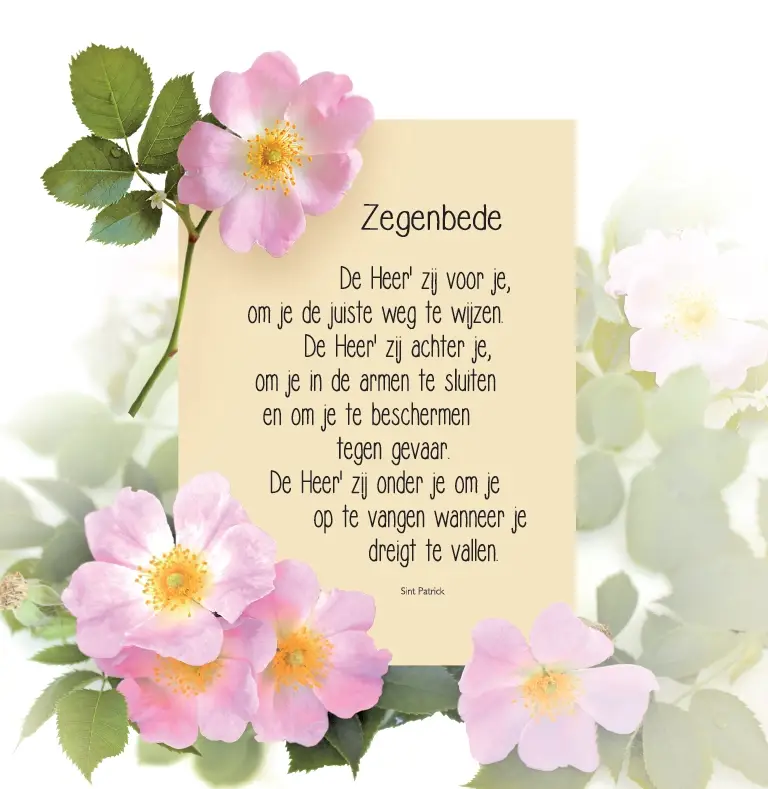 Wenskaart zegenbede