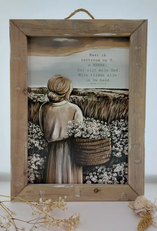 Schilderij A4 Maar ik vertrouw