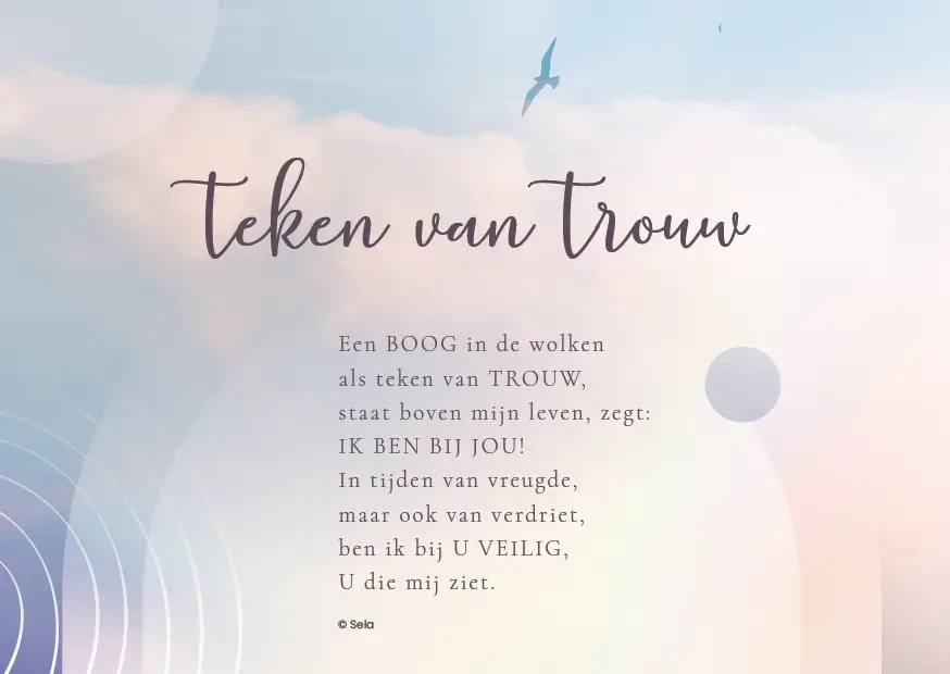 Enkele Kaart Teken van trouw