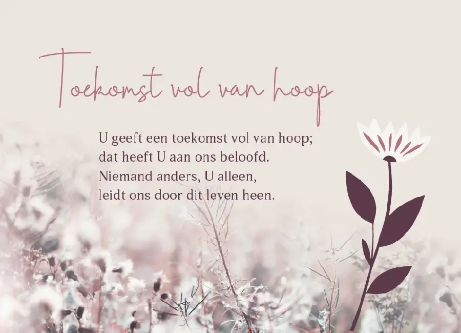 Enkele Kaart God zorgt