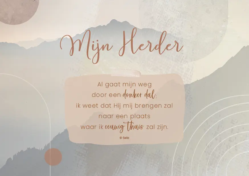 Enkele Kaart Mijn Herder