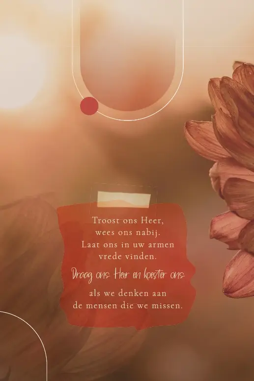 Enkele Kaart Ik zing met diep ontzag