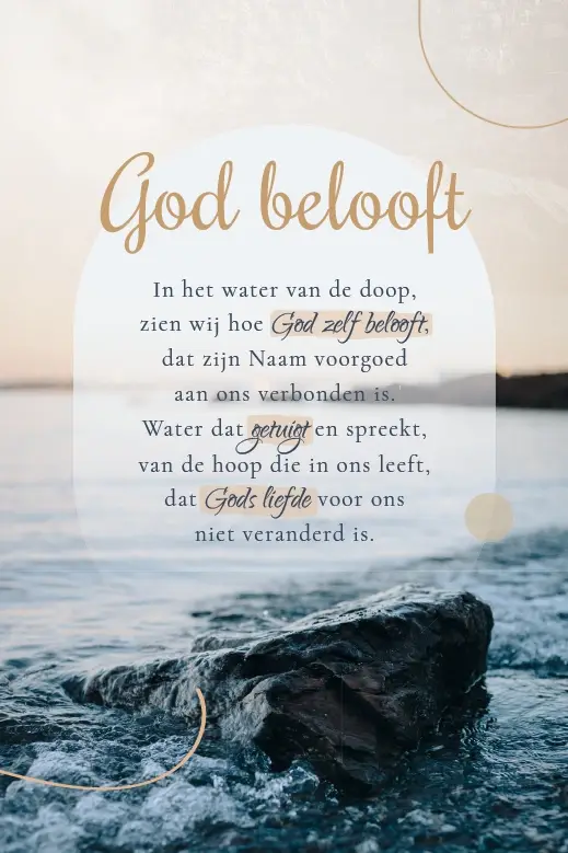 Enkele Kaart God belooft (Doop)