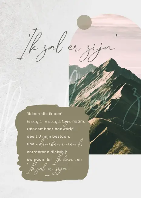 Poster A4 Ik zal er zijn