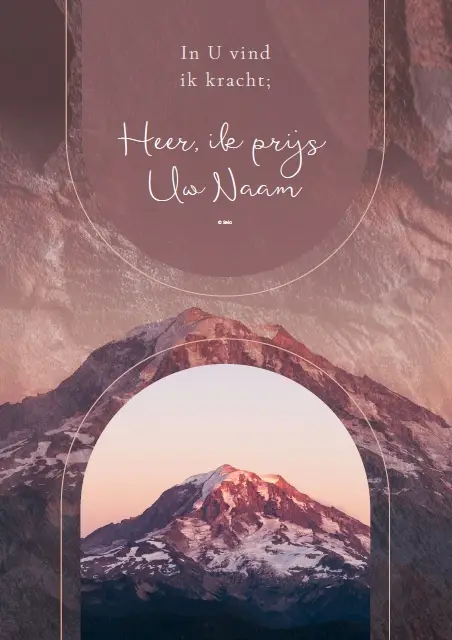 Poster A4 In U vind ik kracht