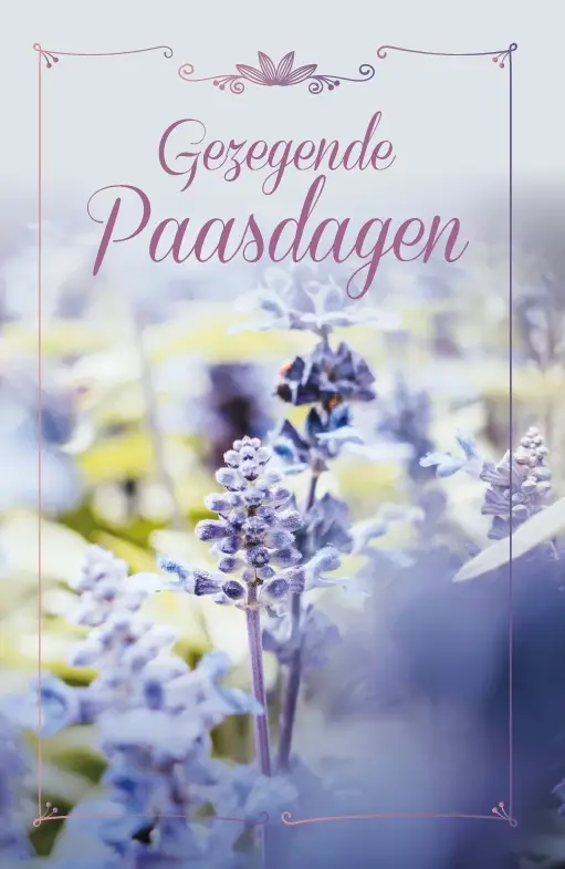 Wenskaart Gezegende Paasdagen