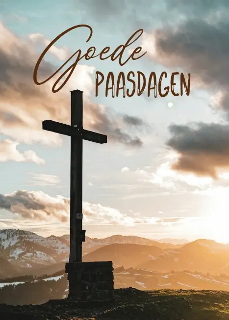 Prentbriefkaart Goede Paasdagen