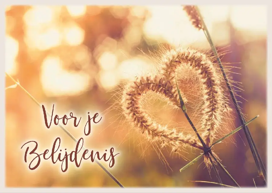 Prentbriefkaart Voor je Belijdenis