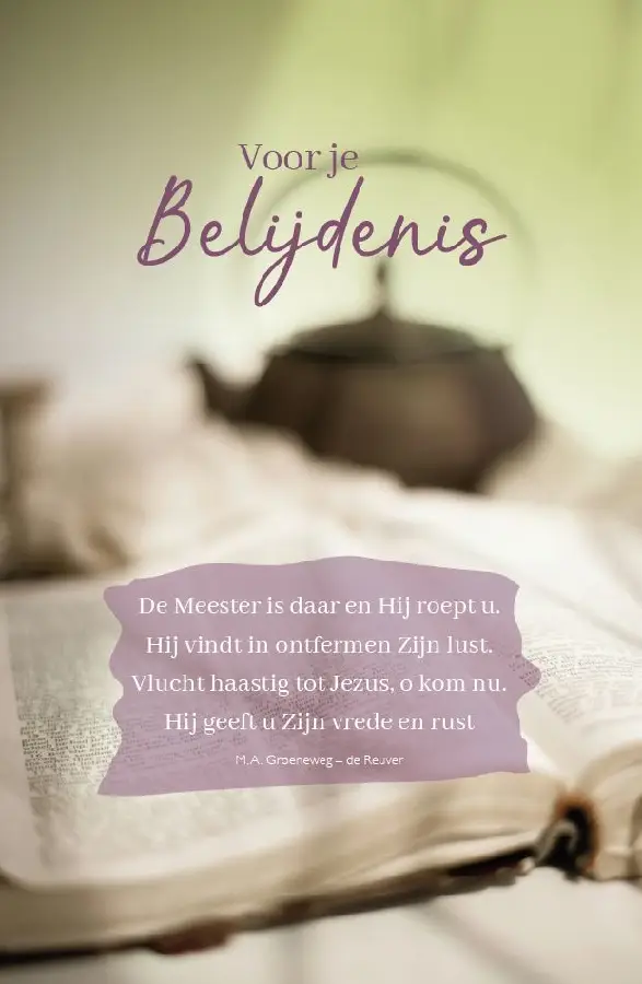 Belijdenis De Meester is daar