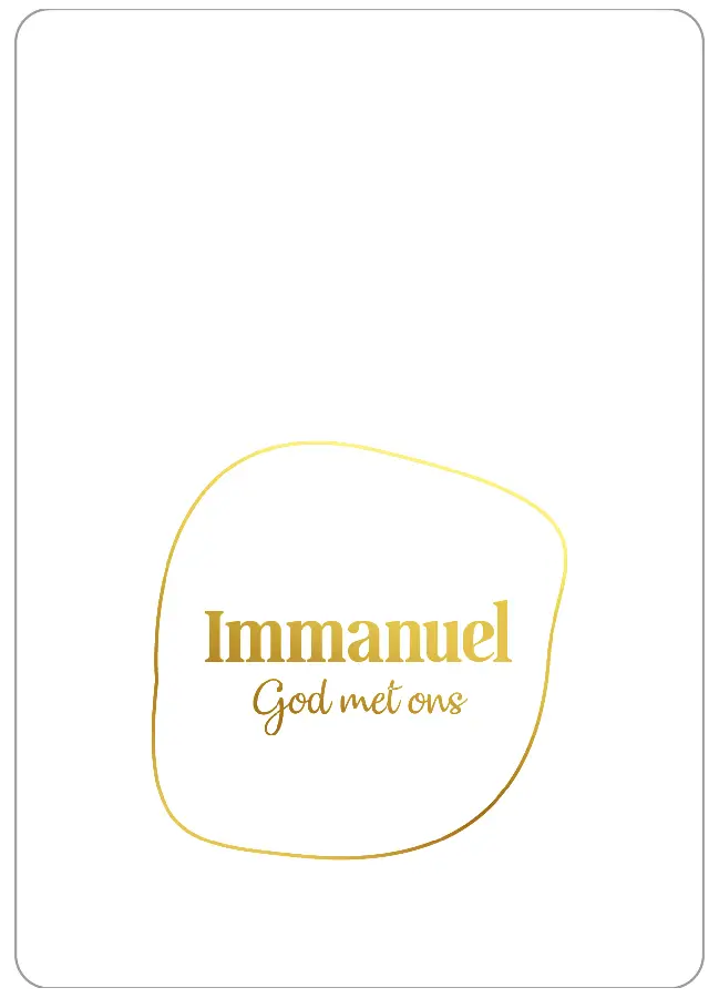 Immanuel God met ons