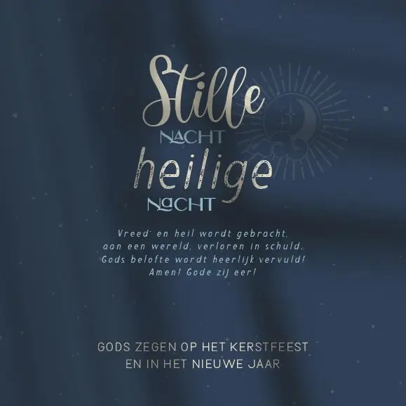 Gods zegen op het kerstfeest