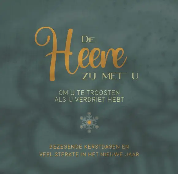 Gezegende kerst/Veel sterkte