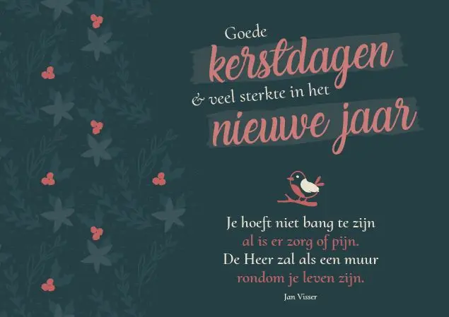 Goede Kerstdagen/Veel Sterkte