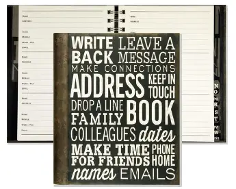 Adresboek making connections 17 x 20 cm