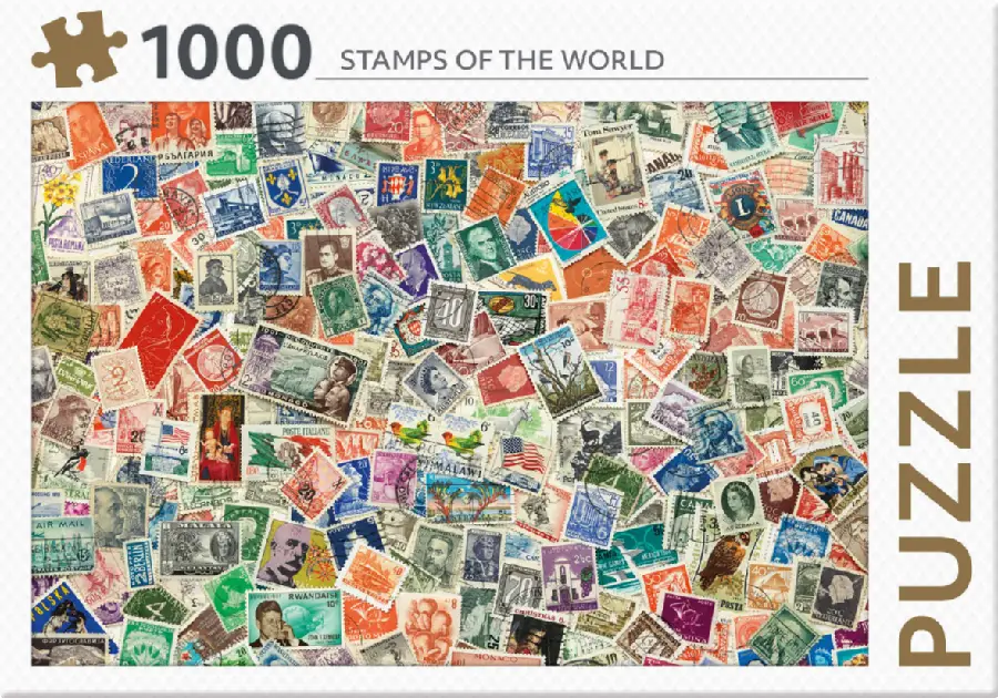 Puzzel Postzegels van de wereld 1000