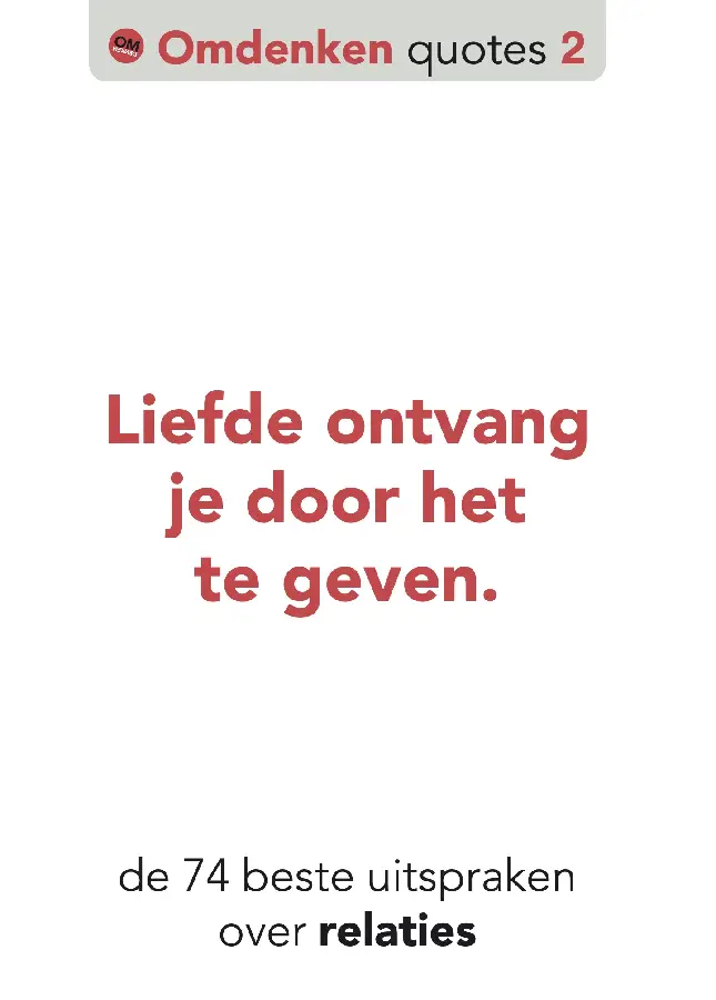 Omdenken quotes over relaties
