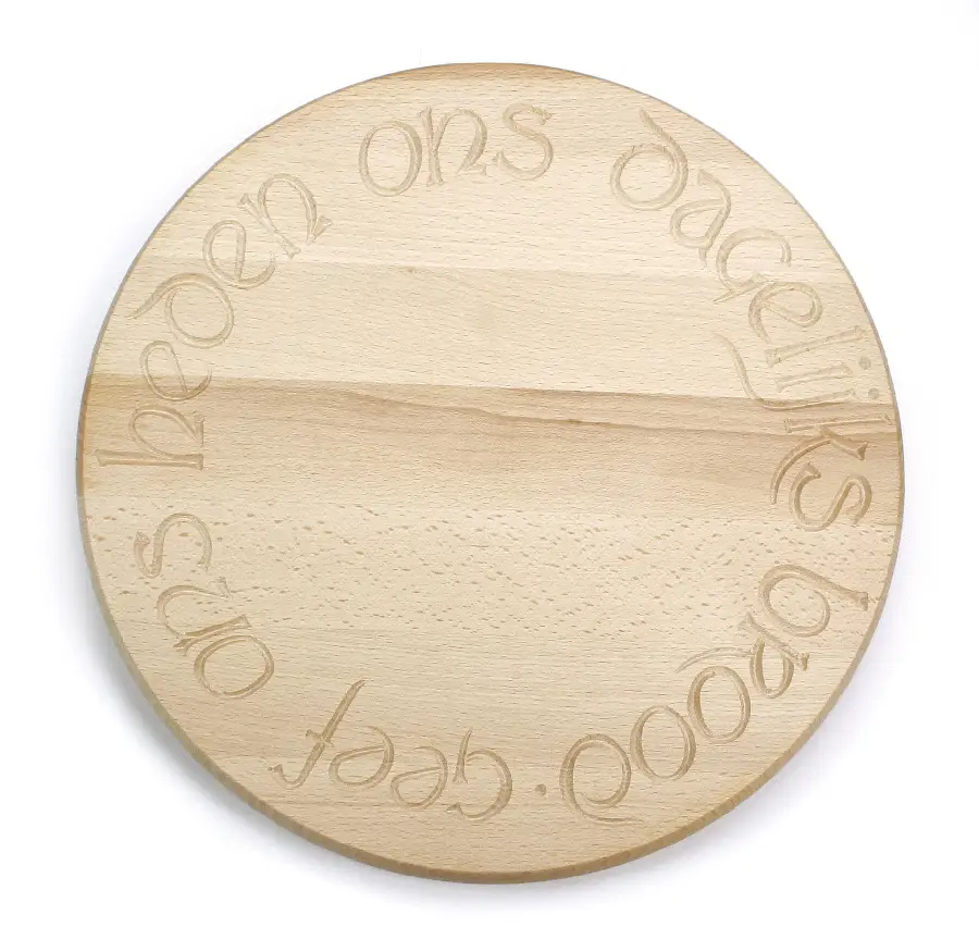 Broodplank rond klein  geef ons heden...