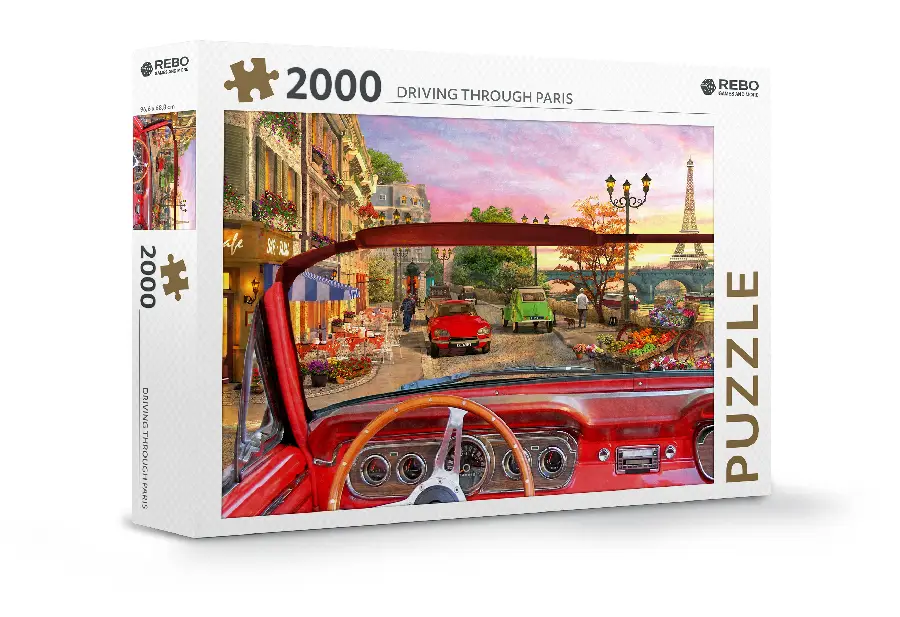 Rebo legpuzzel 2000 stukjes - Driving through Paris