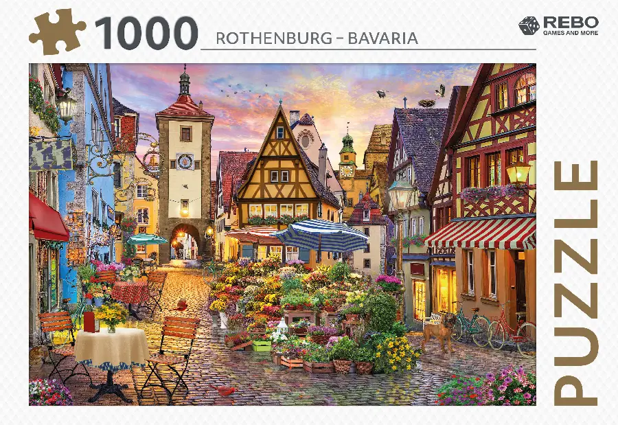 Puzzel Rothenburg Bavaria 1000 st