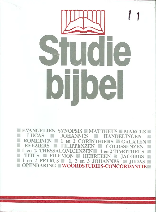 Studiebijbel 11 woordstudies 1  1 A -