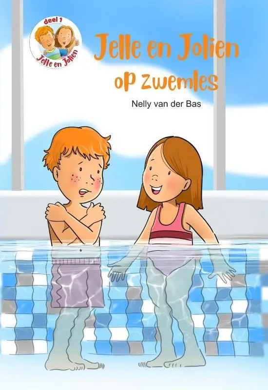 Jelle en Jolien op zwemles
