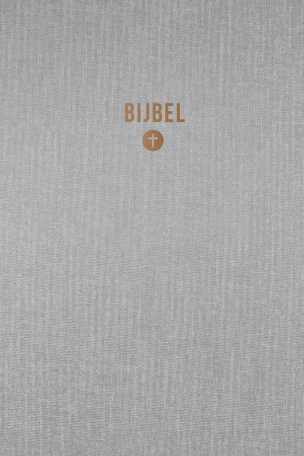 Bijbel HSV 10x15 linnen grijs