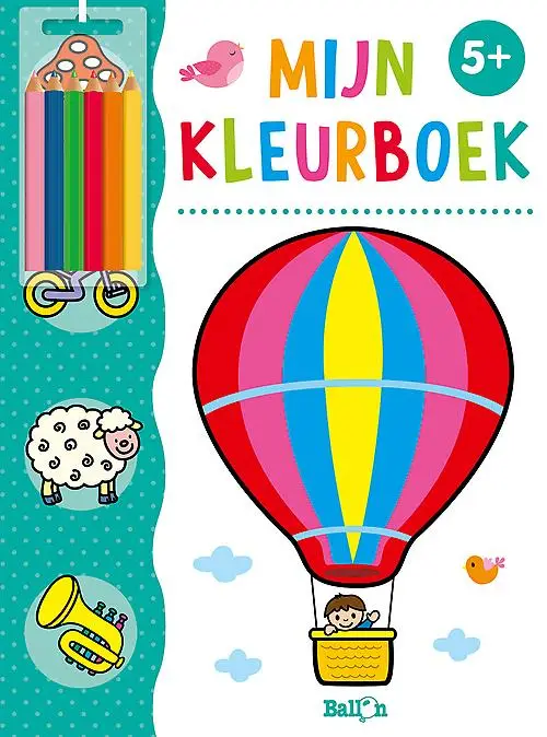 Mijn kleurboek luchtballon 5+