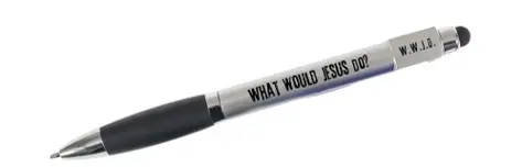 WWJD pen zilver