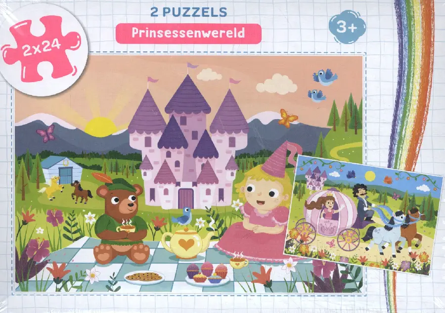 Prinsessenwereld - puzzel 2 x 24 stukjes